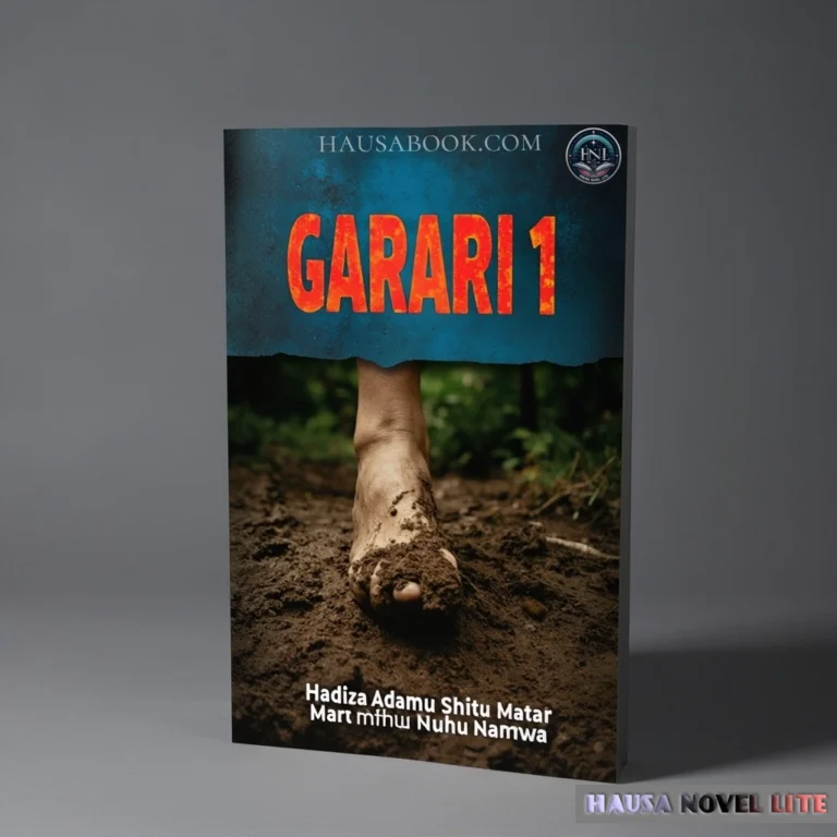 Garari Book 1 Hausa Novels with a muddy foot stepping forward in nature.