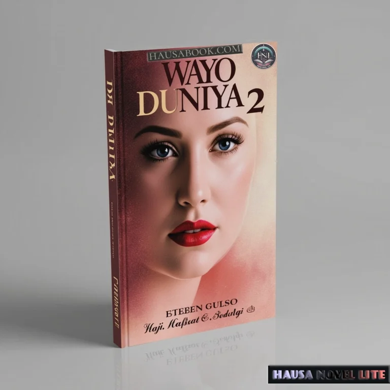 Beautiful woman's face on book cover for Hausa Novel Lite, Wayyo Duniya Book 2 Hausa Novels, by Etben Gulso.