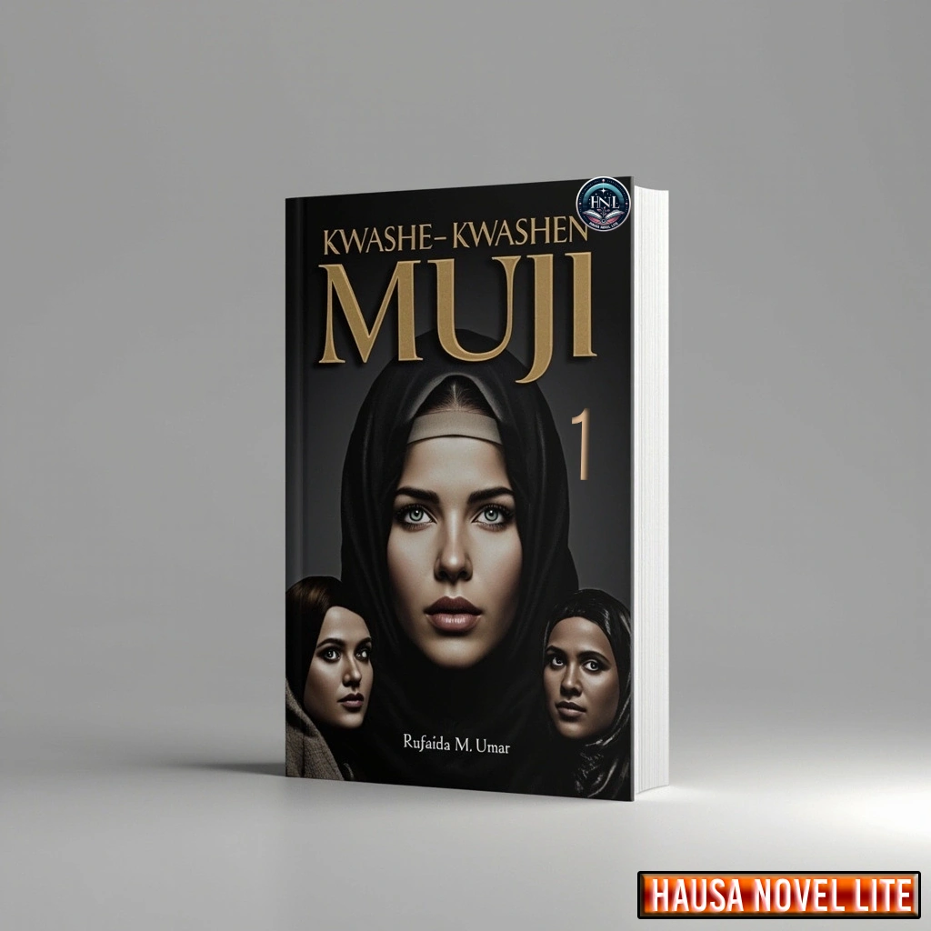 Hausa Novels book cover featuring a woman in traditional attire, highlighting Hausa literature and s.
