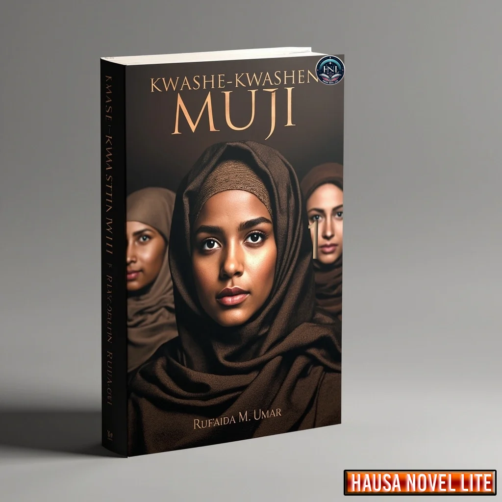 Hausa Novels book cover featuring a woman in traditional attire, highlighting Hausa literature and s.